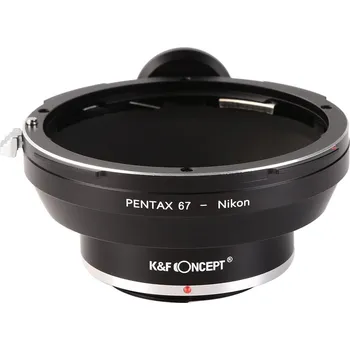 Redukce K&F Concept z objektivu Pentax 67 na Nikon (Umožní nasadit objektiv s bajonetem PENTAX67 na fotoaparáty Nikon)