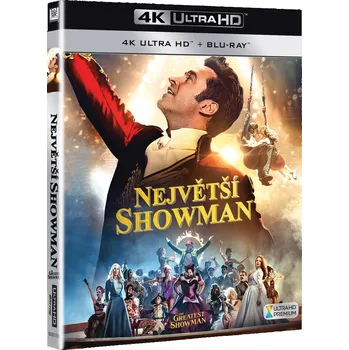 Blu-ray Největší showman 4K Ultra HD Blu-ray (2017) 2 disky Blu-ray film Blu-ray Největší showman 4K Ultra HD Blu-ray (2017) 2 disky
