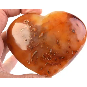 Přírodní kámen Karneol srdce (Madagaskar) 274g