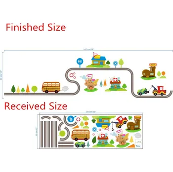 Samolepící dekorace Čína Samolepka Autíčka Varianty: Krátká cesta