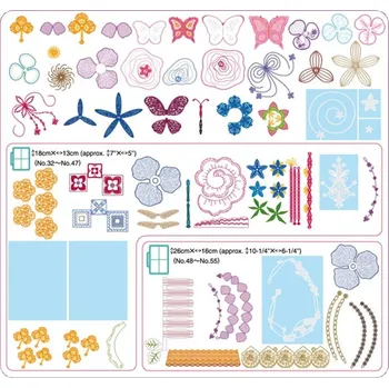 Vyšívací vzor Brother Vyšívací vzory č. 1 3D motivy