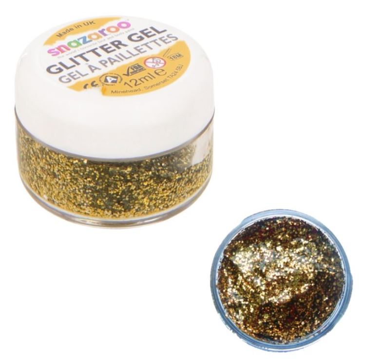 Snazaroo třpytivý gel zlatý - Zbozi.cz