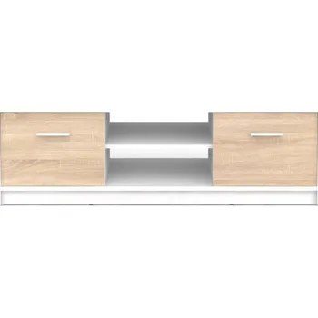 Televizní stolek BRW Nepo RTV2D bílá/dub sonoma