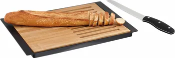 Kuchyňský nůž Kitchen Artist Delta Mec121 bambusová deska na krájení s nožem