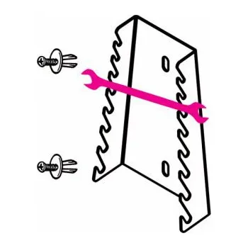 Autodílna ÚCHYT NA PLOCHÉ KLÍČE - Háčky na nářadí pro kovovou desku BETA PV1 a P