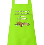 Zástěra s potiskem Jsem chytrý