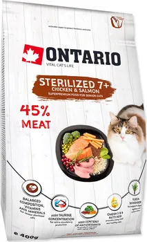 Krmivo pro kočku Ontario Cat Sterilised 7+