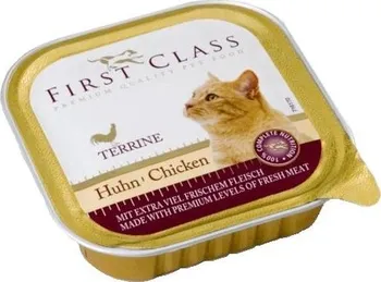 Krmivo pro kočku First Class paštika pro kočky drůbeží 100 g