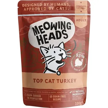 Krmivo pro kočku Meowing Heads Top Cat Turkey kapsička 100 g