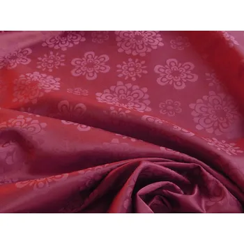 HEDVA ČESKÝ BROKÁT Odaska 163 KVĚTY vínová