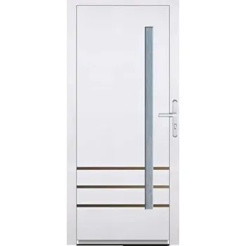 Vchodové dveře SOFT Soft Bruno 90/197/7 L Antracit krupička