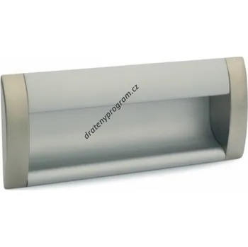 Nábytkové kování Úchytka zápustná DU08 - 96mm, hliník chrom mat
