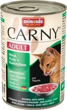 Krmivo pro kočku Animonda Carny Adult konzerva hovězí/krůta/králík