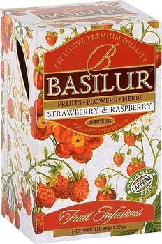 Čaj Basilur Fruit Strawberry & Raspberry přebal 20 x 1,8 g