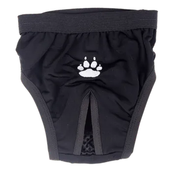 kalhotky pro psa Samohýl Exclusive Gina hárací kalhotky černé/bílá tlapka