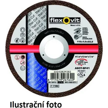 Řezný kotouč Flexovit řezný kotouč 150x1,2x22,2 nerezová ocel