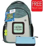 Pixie kreativní batoh s penálem Barva: Zeleno-černé proužky (s šedým penálem)