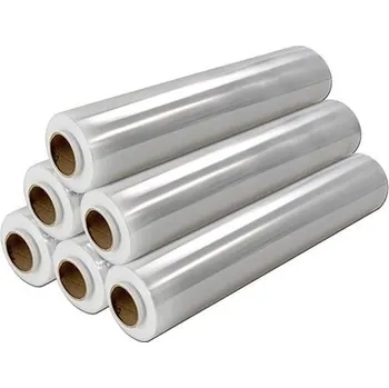 Potravinová fólie 6 x Ruční fixační fólie transparentní 500 mm, 30 µm, 2,2 Kg, 150 metrů