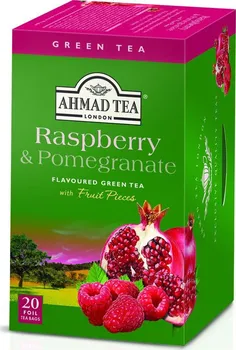 Čaj Ahmad Tea Zelený čaj Raspberry & Pomegranate tea 20 x 2 g 