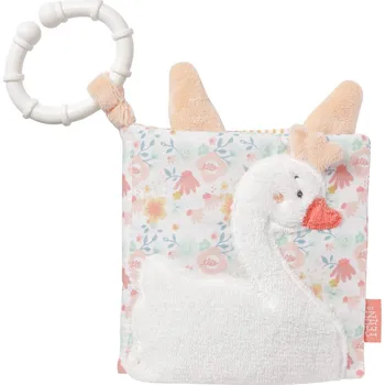 Hračka pro nejmenší Fehn Baby Plyšová knížka Swan Lake
