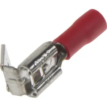 Auto elektroinstalace Rozvaděč plochý 6,3 mm červený, 100 ks