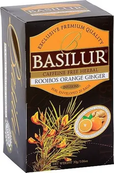 Čaj Basilur Rooibos Orange Ginger přebal 20 x 1,5 g