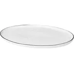 Oválný talíř Broste SALT D.30cm bílý