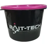 Bait-Tech Kbelík s víkem Groundbait Bucket and Lid černý/růžový