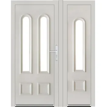 Vchodové dveře Dvoukřídlé vchodové plastové dveře Soft Simona