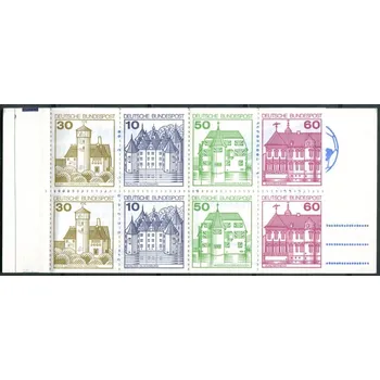 Poštovní známka (1977) MiNr. 913 + 914 + 1028 + 1038 ** - Německo - ZS (MH22) - Hrady a paláce - Sieger/Fifa