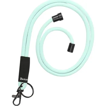Textilní šňůrka Tarifold na jmenovky s karabinou a s bezp. pojistkou - tyrkysová 1ks