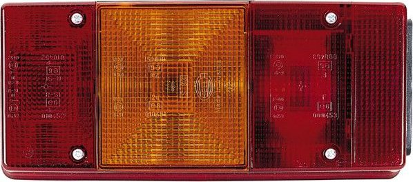 HELLA 2SK 004 460-041 Luce posteriore, Lampadine, 12V, Montaggio, interno/avvitato, colore diffusore luce policromo, Spina Spina piatta, Sx/Dx, Quantità 1