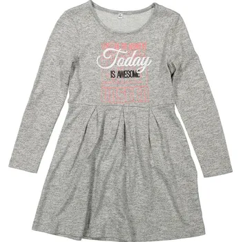 Dívčí šaty DUTCHJEANS DÍVČÍ ŠATY "LIVING" Barva: šedá, Velikost: 158