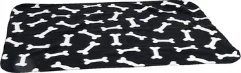 Pelíšek pro psa Karlie Fleecová deka s kostičkami 100 x 70 cm
