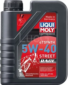 Motorový olej Liqui Moly Motorbike 4T Synth Street Race 5W-40 1 l