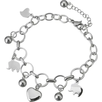Náramek Šperky4U Ocelový náramek se slony - OPA1500