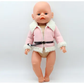 Hračka Vlněný kožíšek na American girl a Baby Born 45 cm Varianty: Růžová
