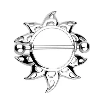 Piercing Šperky4U Piercing do bradavky se štítem - BR01019