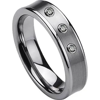 Prsten NUBIS® NWF1003 Dámský snubní prsten se zirkony - velikost 55 - NWF1003-Zr3-55