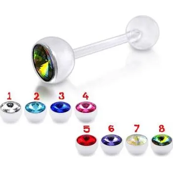 Piercing Šperky4U Piercing do jazyka - PJ01183-A