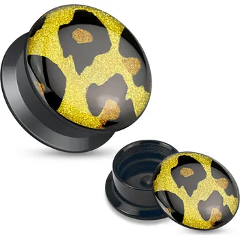 Piercing Šperky4U Šroubovací akrylátový plug do ucha, průměr 8 mm - PL01217-08