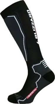Pánské termo ponožky Blizzard Compress 85 Ski Socks Black/Grey