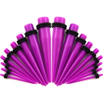 Piercing Šperky4U Akrylátový roztahovák do ucha fialový - EP1006-06