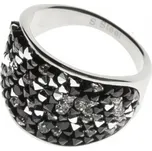 AKTUAL Ocelový prsten s krystaly Crystals from Swarovski®, PEPPER - velikost 56 - LV1001-PEP-56
