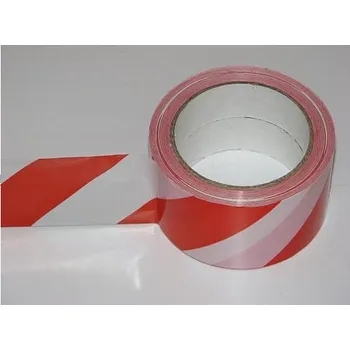 Výstražná páska Páska G červenobílá lepící, normovaná 60mm 92400115