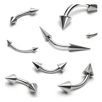 Piercing Šperky4U Piercing do obočí 1,2 mm - kónus - OB01020-120633