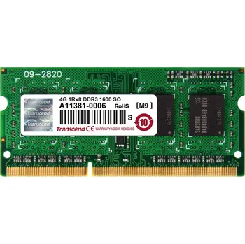 Operační paměť Transcend 4 GB DDR3 1600 MHz (TS4GJMA324H)
