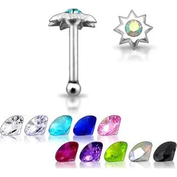 Piercing Šperky4U Stříbrný piercing do nosu - hvězdička - N01040-P