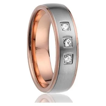 Prsten 7AE AN1018 Dámský snubní prsten se zirkony - velikost 58 - AN1018-D-58