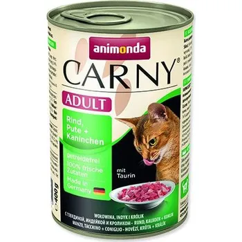 Krmivo pro kočku Animonda Carny Adult hovězí + králík 400 g